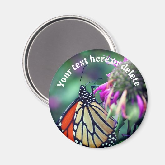 Monarch Butterfly Nature Personalized マグネット (正面/裏面)