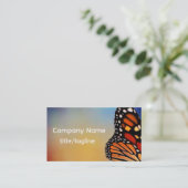 monarch butterfly on blue and orange nature  名刺 (スタンド正面)