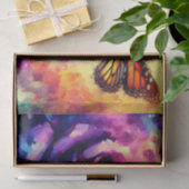 Monarch Butterfly on Rose at Sunset Decoupage 薄葉紙 (ギフト)