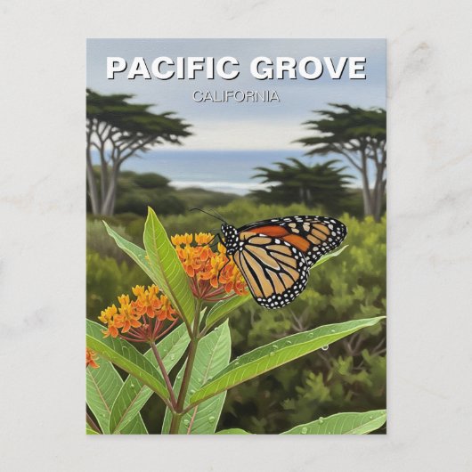 Monarch Butterfly Pacific Grove California Travel ポストカード (正面)