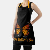 Monarch Butterfly Personalized Black Apron エプロン (インサイチュ)