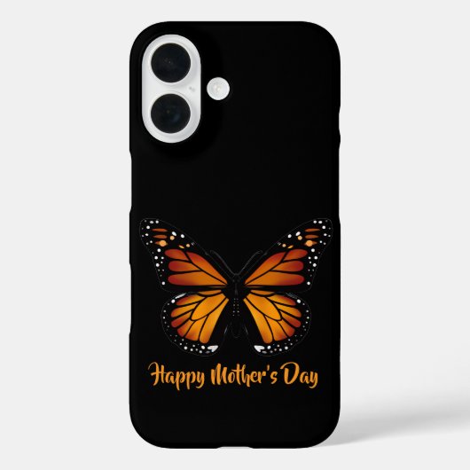 Monarch Butterfly Personalized iPhone16 Case Case-Mate iPhoneケース (裏面)