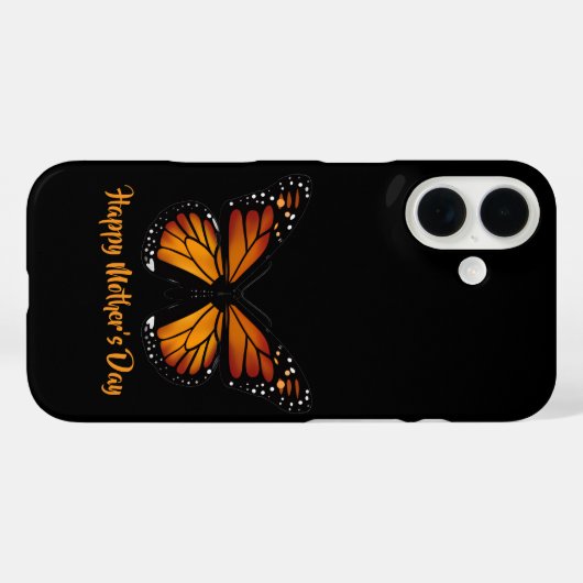 Monarch Butterfly Personalized iPhone16 Case Case-Mate iPhoneケース (裏面 (横))