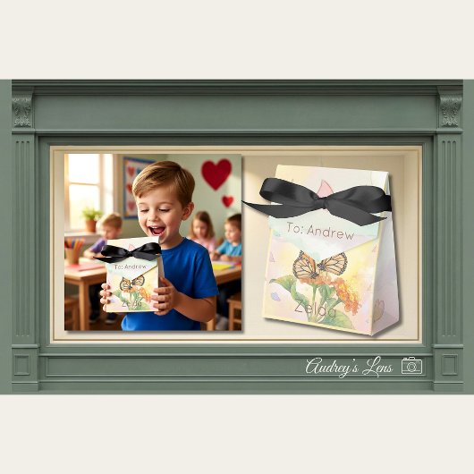 Monarch Butterfly Pollinator Classroom Valentine フェイバーボックス