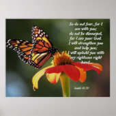 Monarch Butterfly Sunflower Flower Poster ポスター (正面)