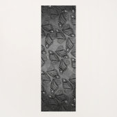 Monarch Butterfly Wings Muted Marbled Green Grey ヨガマット (裏面)