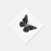 Monarch Butterfly with Detailed Wing Patterns スタンダードカクテルナプキン (角)