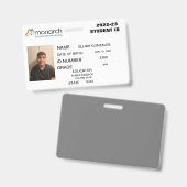 MONARCH HOMESCHOOL ID  バッジ (表裏)