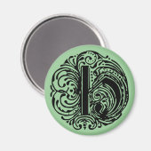 Monarchiaレター"H" マグネット (正面/裏面)