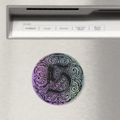 Monarchia "S"紫と青の背景(大) マグネット (インサイチュ (食洗機))