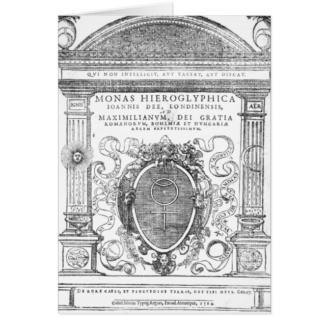 「Monas HieroglyphicaからのFrontispiece (正面)