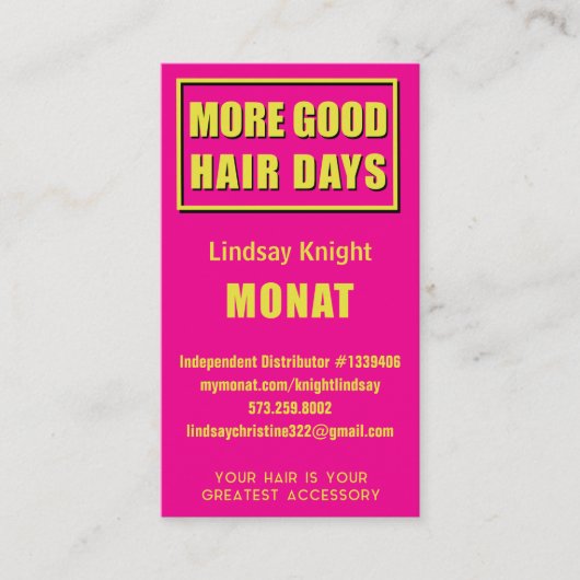 Monatの名刺 名刺 (正面)