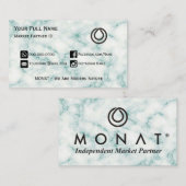 MONATグリーン大理石名刺 名刺 (正面/裏面)