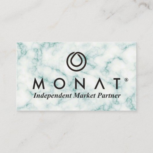 MONATグリーン大理石名刺 名刺 (裏面)
