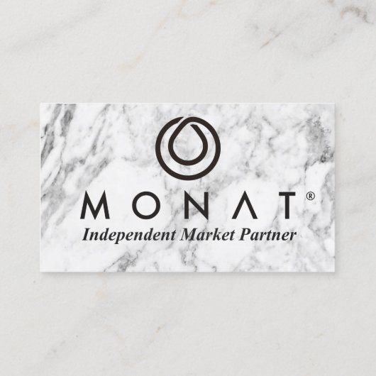 MONATグレー大理石名刺 名刺 (裏面)