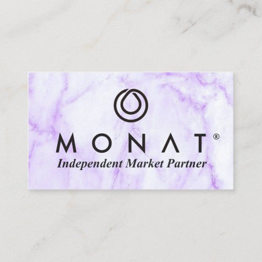 MONATパープル大理石名刺 名刺 (裏面)