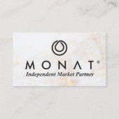 MONAT金ゴールド大理石名刺 名刺 (裏面)