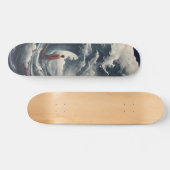 Mönch zwischen tobender Welle Skateboard Deck スケートボード (横)