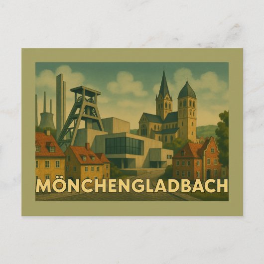 Mönchengladbach Germany City Art ポストカード (正面)