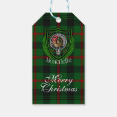 Moncrieffe Scottish Clan Tartan & Crest ギフトタグ (正面)