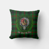 Moncrieffe Scottish Clan Tartan & Crest クッション (正面)