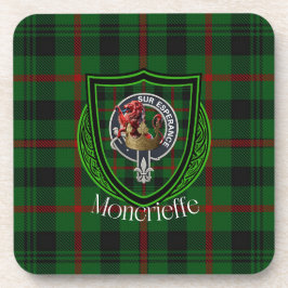 Moncrieffe Scottish Clan Tartan & Crest コースター