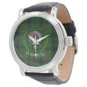 Moncrieffe Scottish Clan Tartan & Crest 腕時計 (アングル)