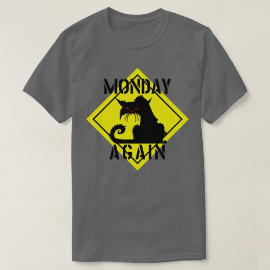 MONDAY AGAIN CAT1 Tシャツ (デザイン正面)