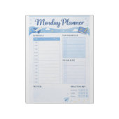 Monday Daily Planner Printable  ノートパッド (回転)
