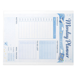 Monday Daily Planner Printable  ノートパッド