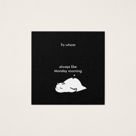 Monday Devilメッセージ (正面)