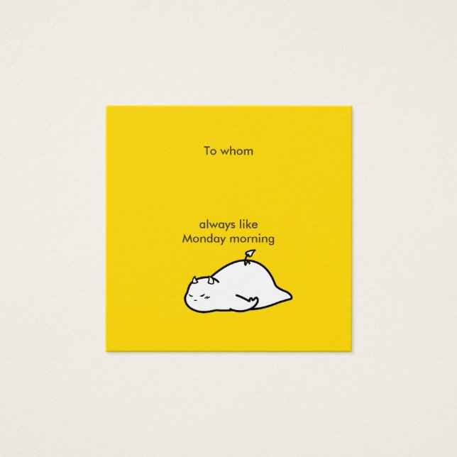 Monday Devilメッセージ (正面)