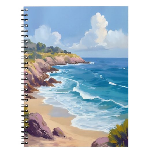 Monday in Malibu | Beach Cliffs CA Travel  ノートブック (正面)