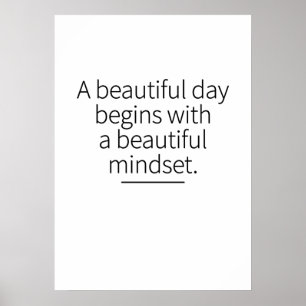 Monday Mindset Motivation 感動的 Art Credit ポスター