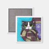 Monday Morning Blues - Cat Magnet マグネット (正面/裏面)