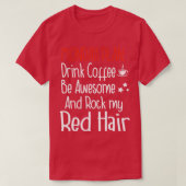 Monday Plan Coffee Redhair Redhead Ginger Tシャツ (デザイン正面)