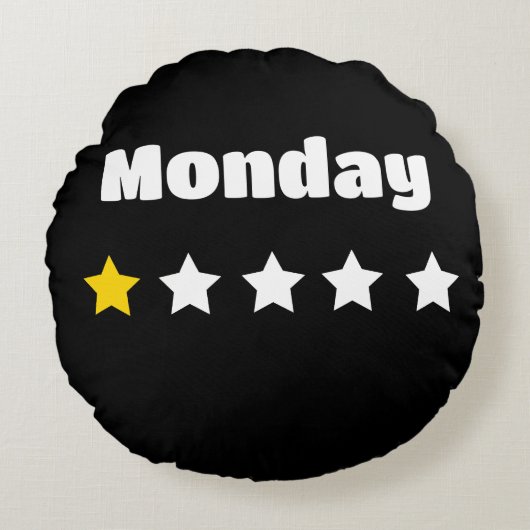 Monday sucks  ラウンドクッション (正面)