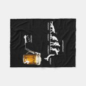 Monday Tuesday Thursday Friday Saturday Sunday Bee フリースブランケット (正面(横))