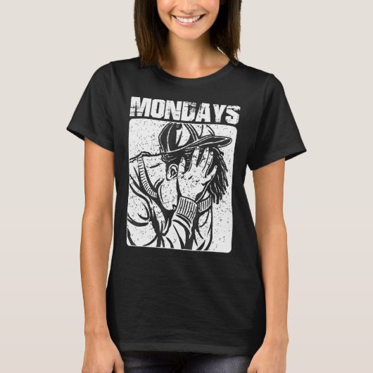Mondays吸私はWが嫌い週末の皮肉を愛 Tシャツ (正面)