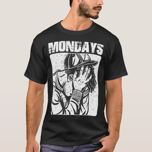 Mondays吸私はWが嫌い週末の皮肉を愛 Tシャツ (正面)