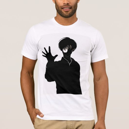 Mondays Hit Different - Tired Anime Character with Tシャツ (正面)