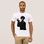 Mondays Hit Different - Tired Anime Character with Tシャツ (正面フル)