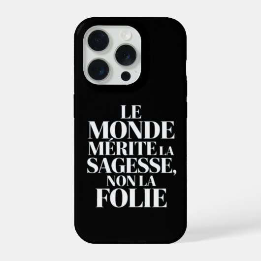 Monde sans stabilité iPhoneケース (裏面)