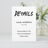 Mondern Black and White Graduation エンクロージャーカード (スタンド正面)