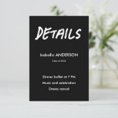 Mondern Black and White Graduation  エンクロージャーカード (スタンド正面)