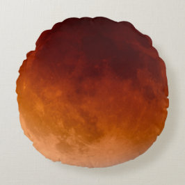 Mondfinsternis Orange Mond Moon ラウンドクッション