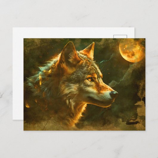 Mondlicht Wolf 2 ポストカード (正面/裏面)