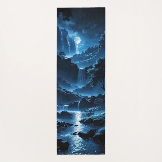 Mondnacht am Wasserfall ヨガマット (裏面)