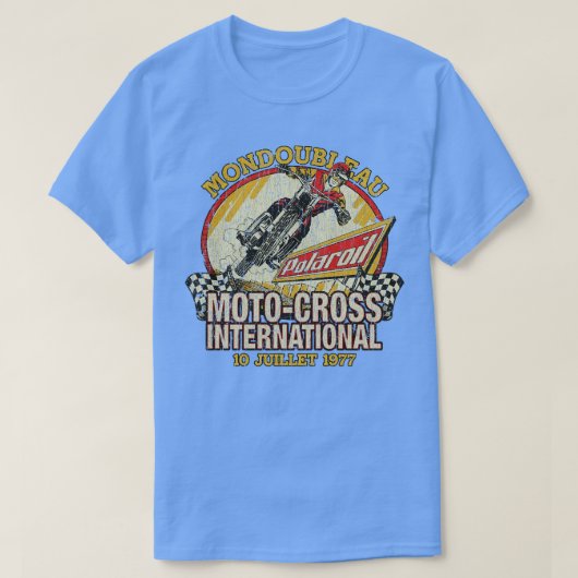 Mondoleau MotoCross 国際的 1977 Tシャツ (デザイン正面)