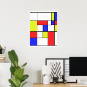 Mondrian #23 ポスター (ホームオフィス)